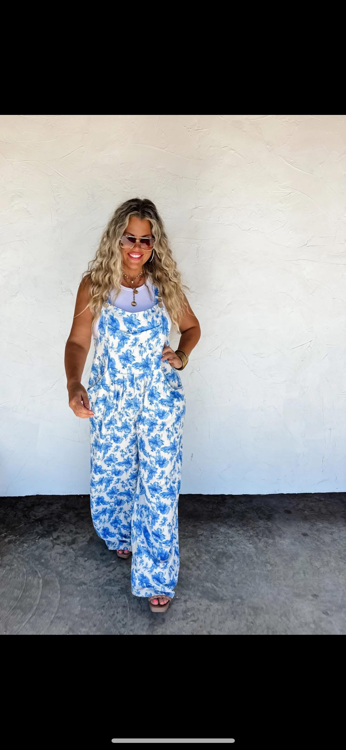 Blakeley Boho Karli Floral Overalls