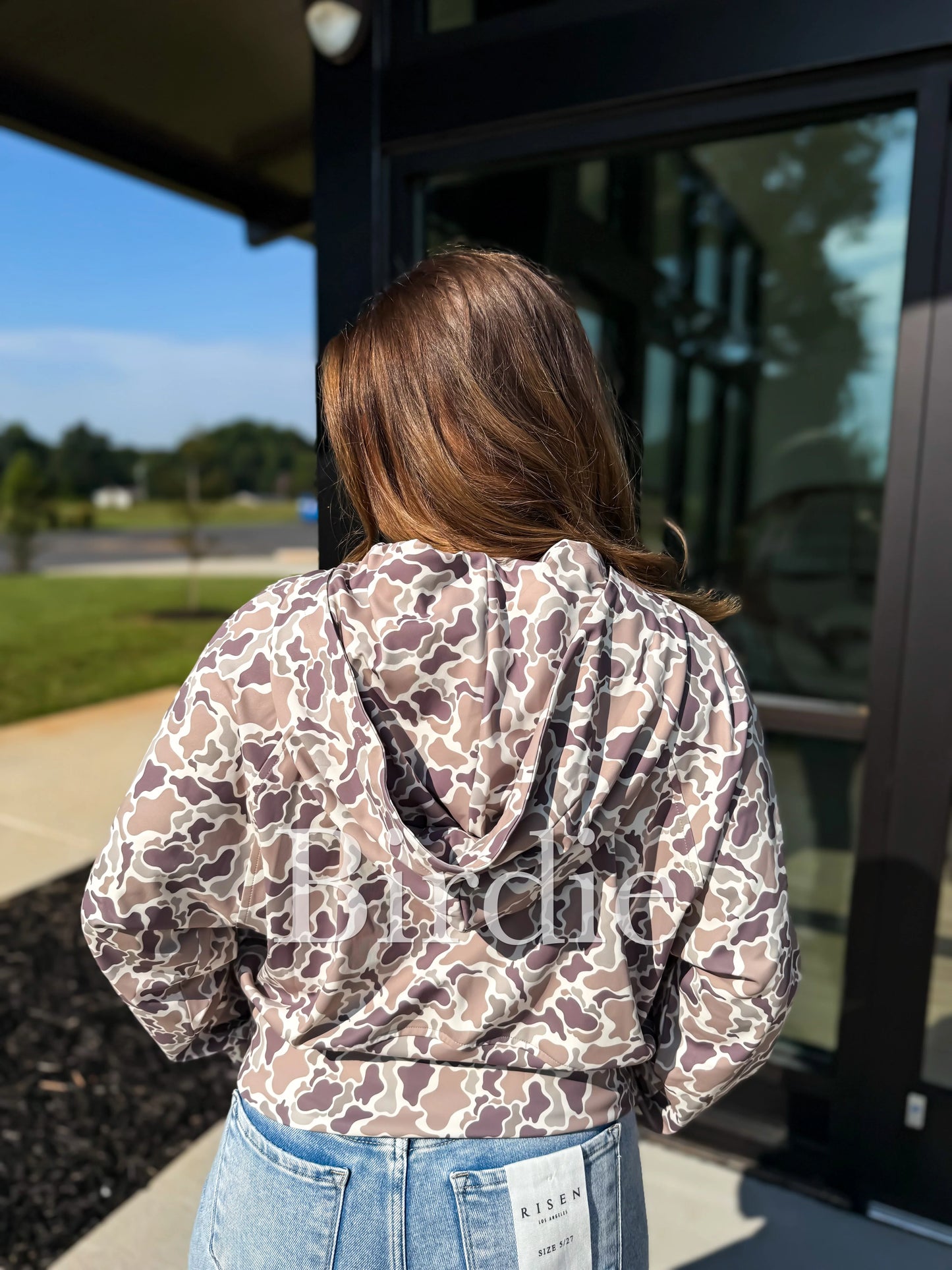 BIRDIE DUCK CAMO QUARTER ZIP PULLOVER-PREORDER