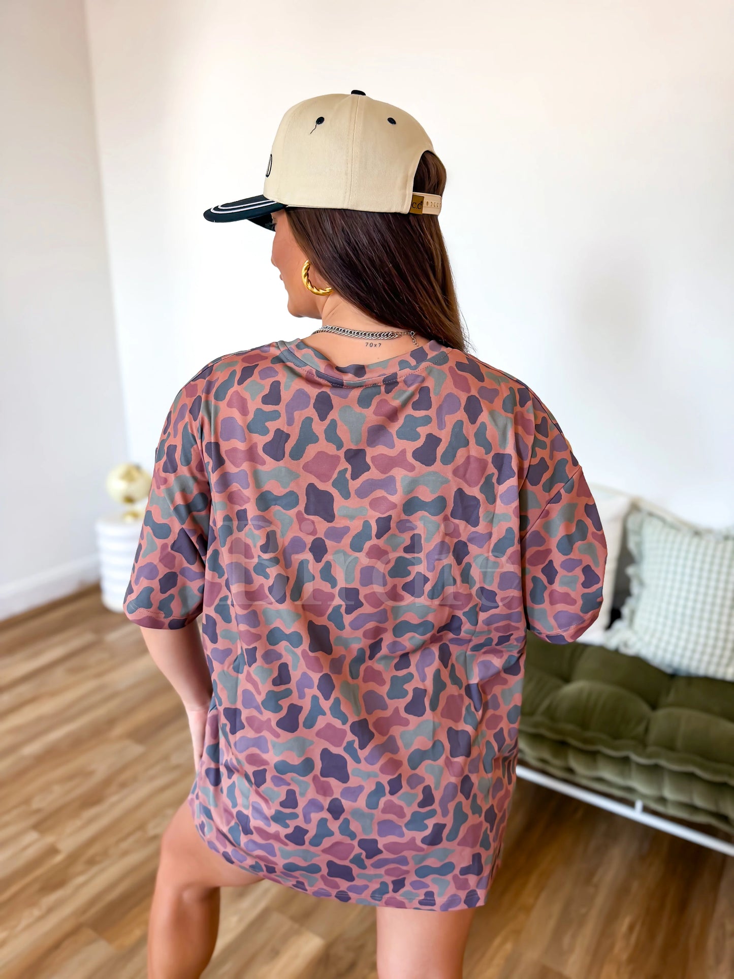BIRDIE PREORDER Oversized Tee in Cedar Marsh Duck Camo