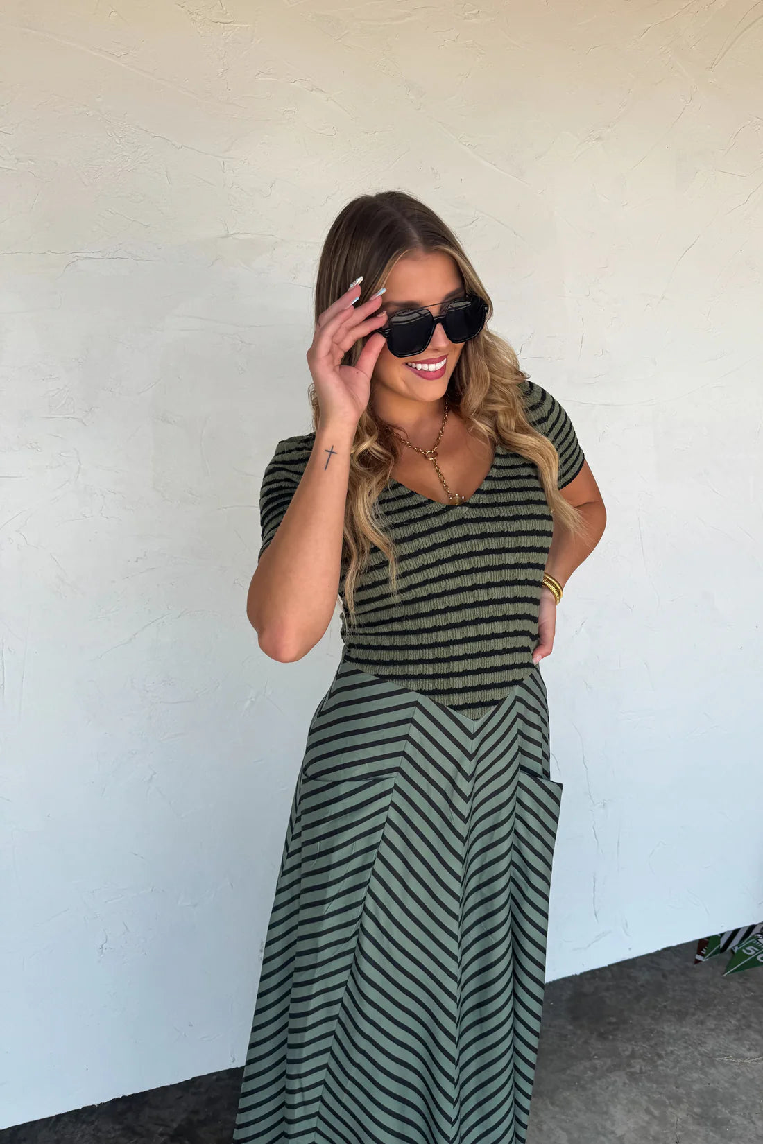 PREORDER- CALISTA STRIPE DRESS-ETA WEEK OF 11/10