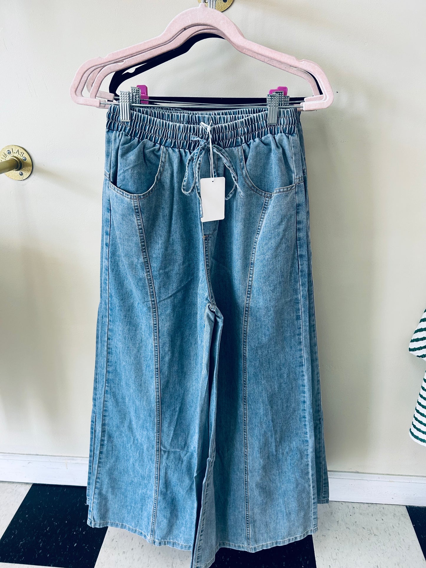 Denim Wide Leg Jeans