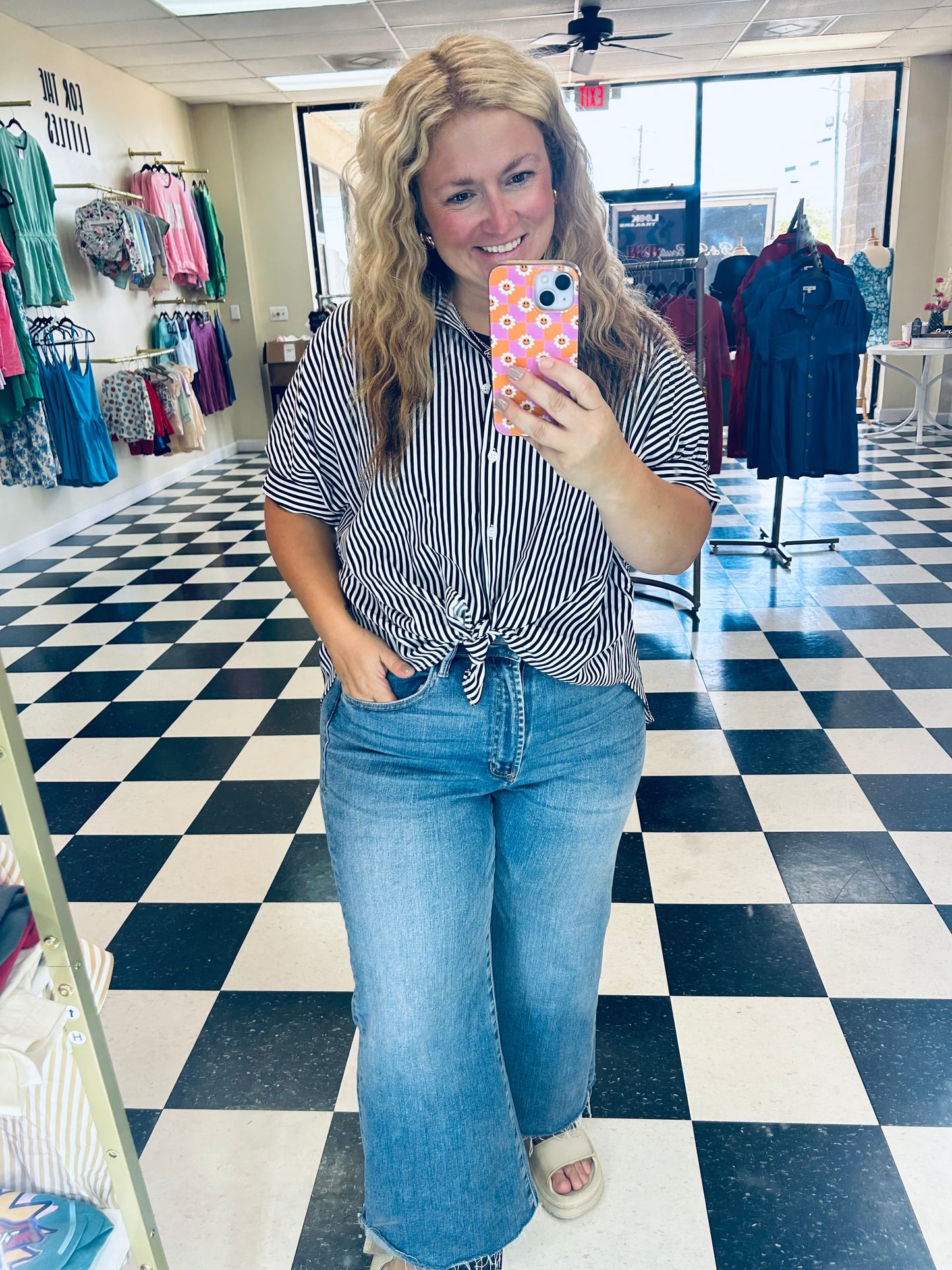 Striped Button Down Shirt