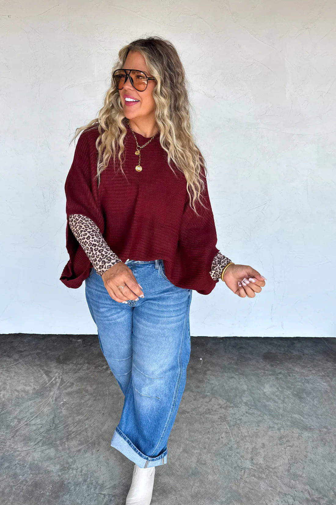 PREORDER- FALL MEG PULLOVER PONCHO-ETA MID NOV