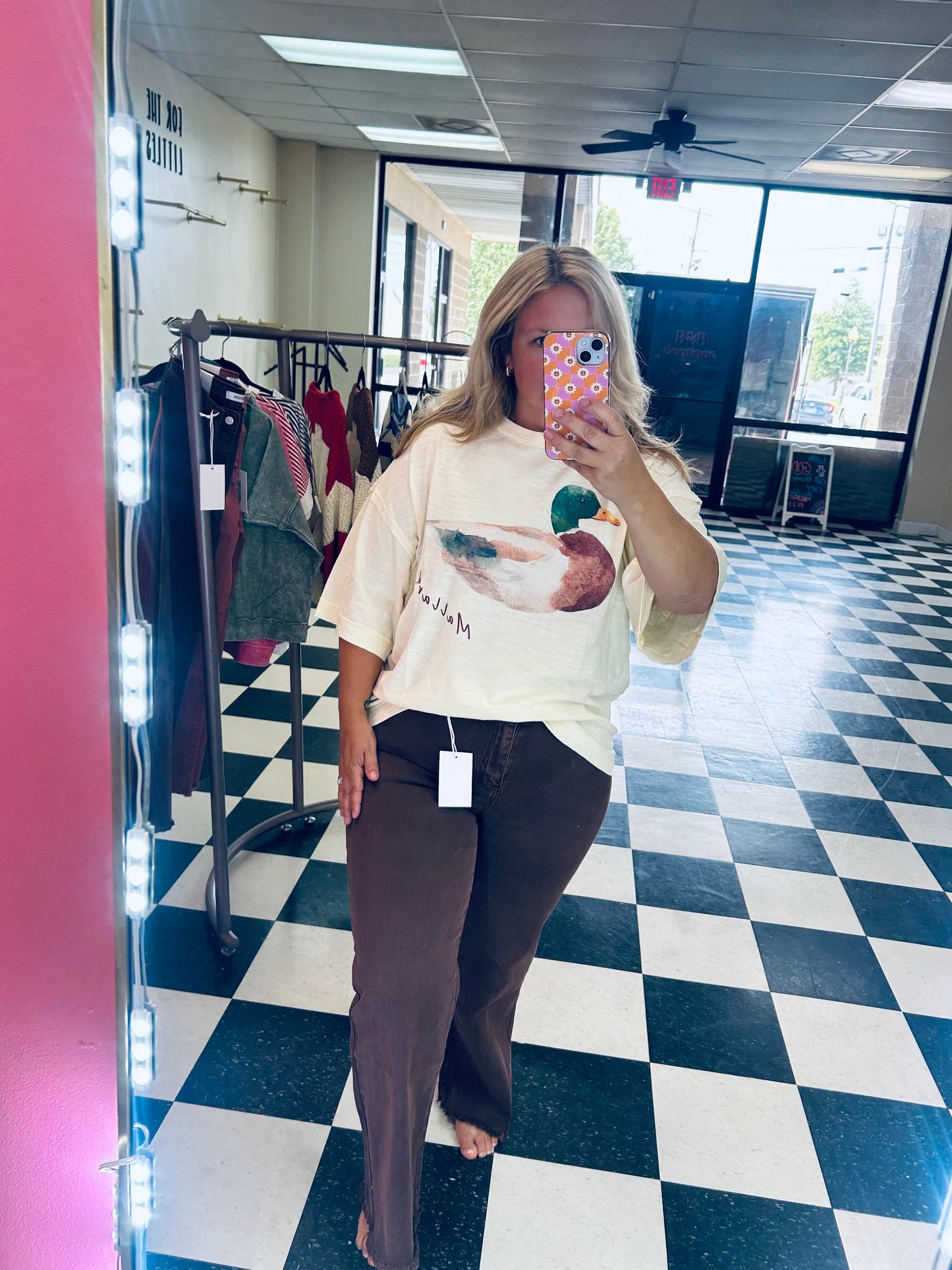 Mallard Duck Oversized Tee Shirt