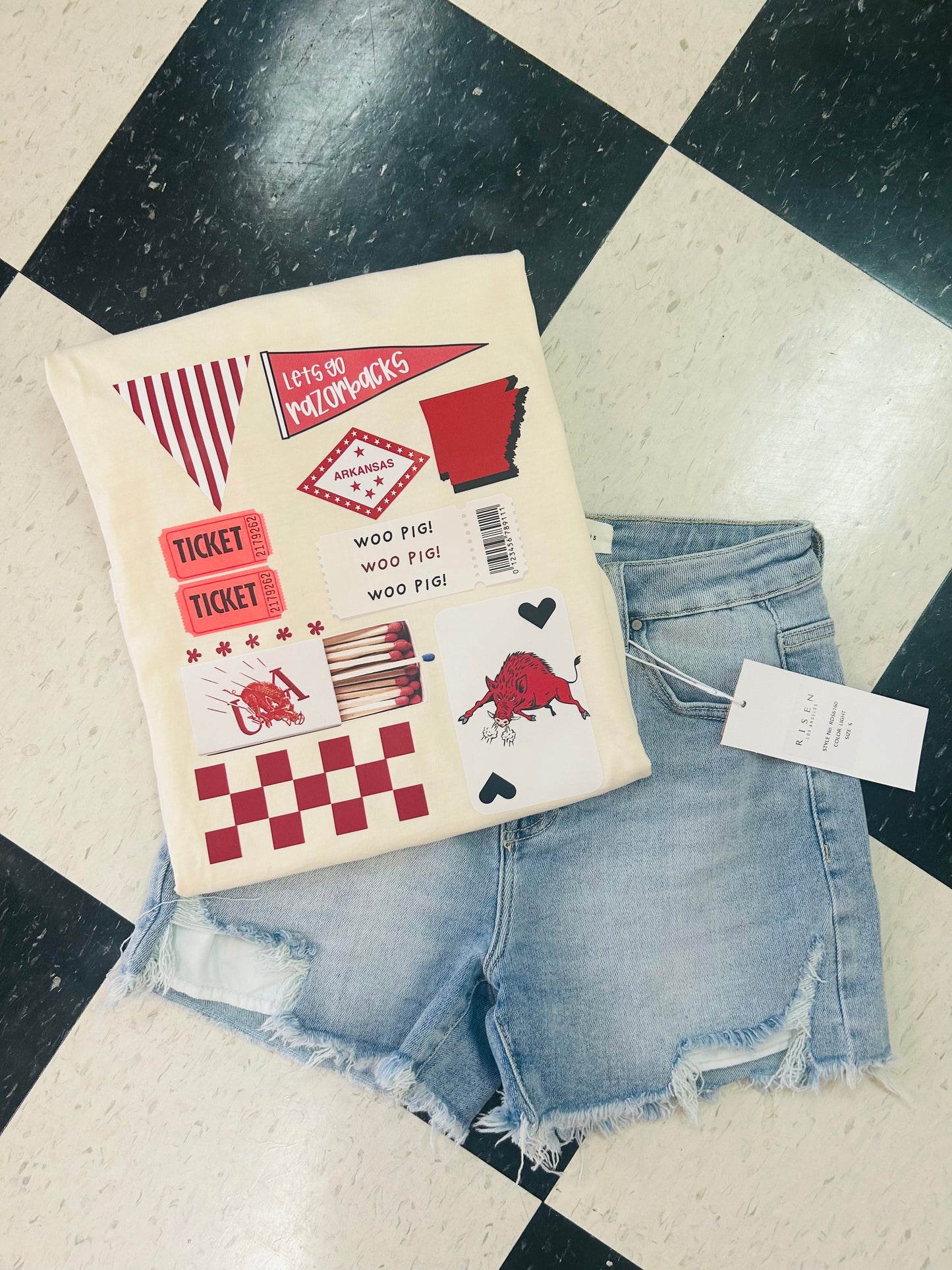 Razorbacks Matchbox Comfort Colors Tee