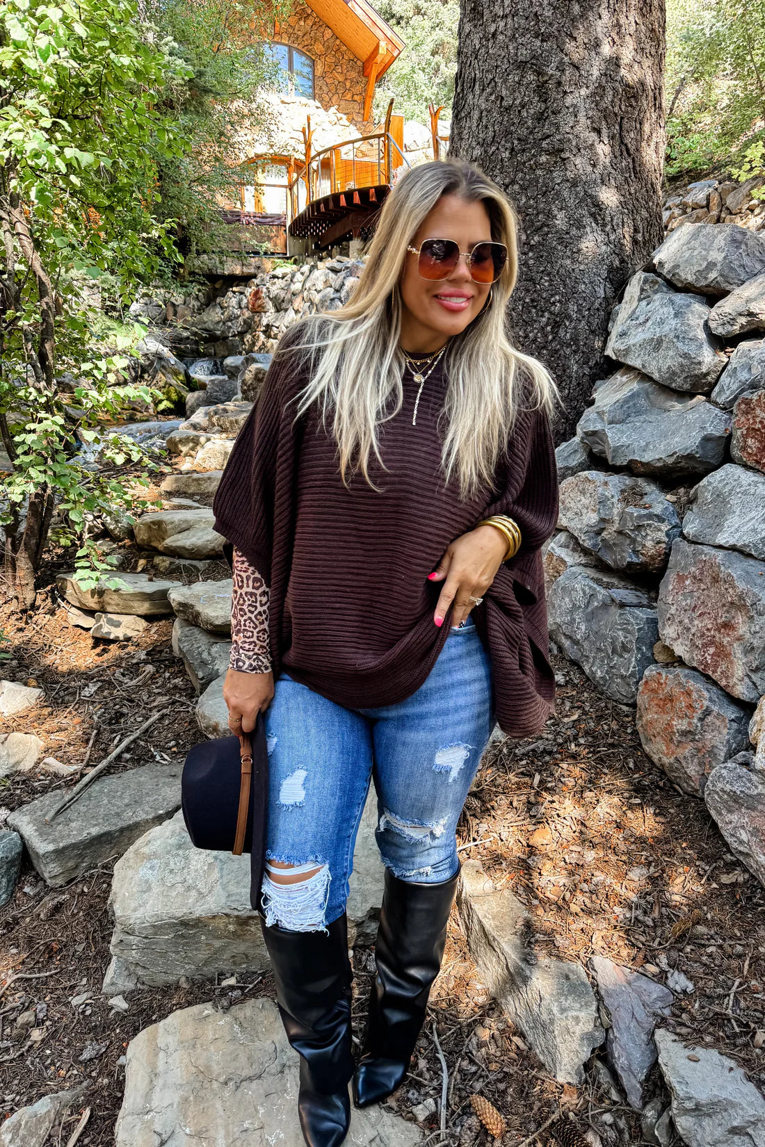 PREORDER- FALL MEG PULLOVER PONCHO-ETA MID NOV