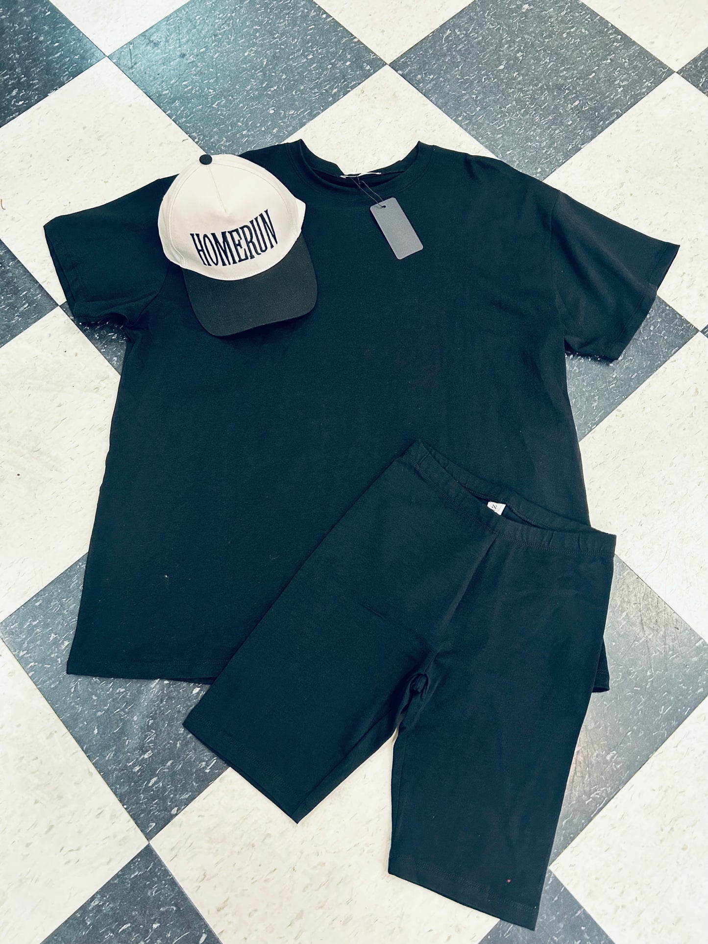 Zenana Oversized Top & Biker Short Set