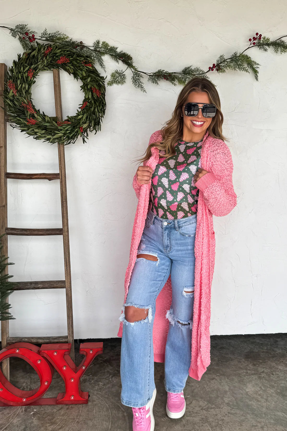 PREORDER- POPPY KNIT POPCORN CARDIGAN-ETA Mid to end October