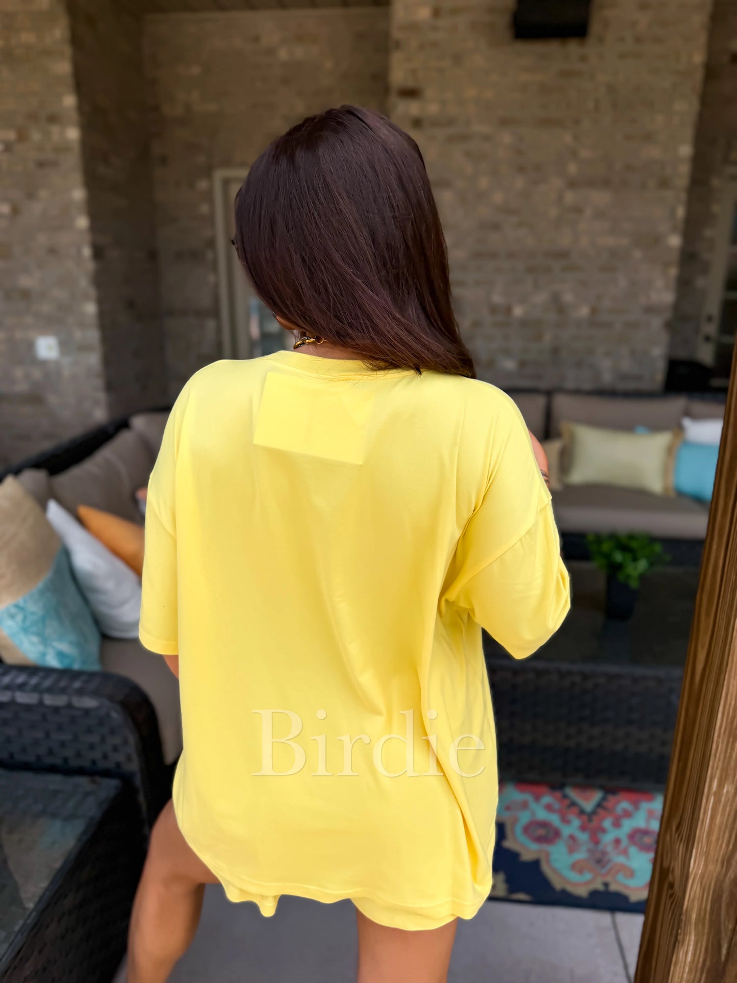 BIRDIE PREORDER Tee Boxer Short Set in Sunshine (Sold as Set)