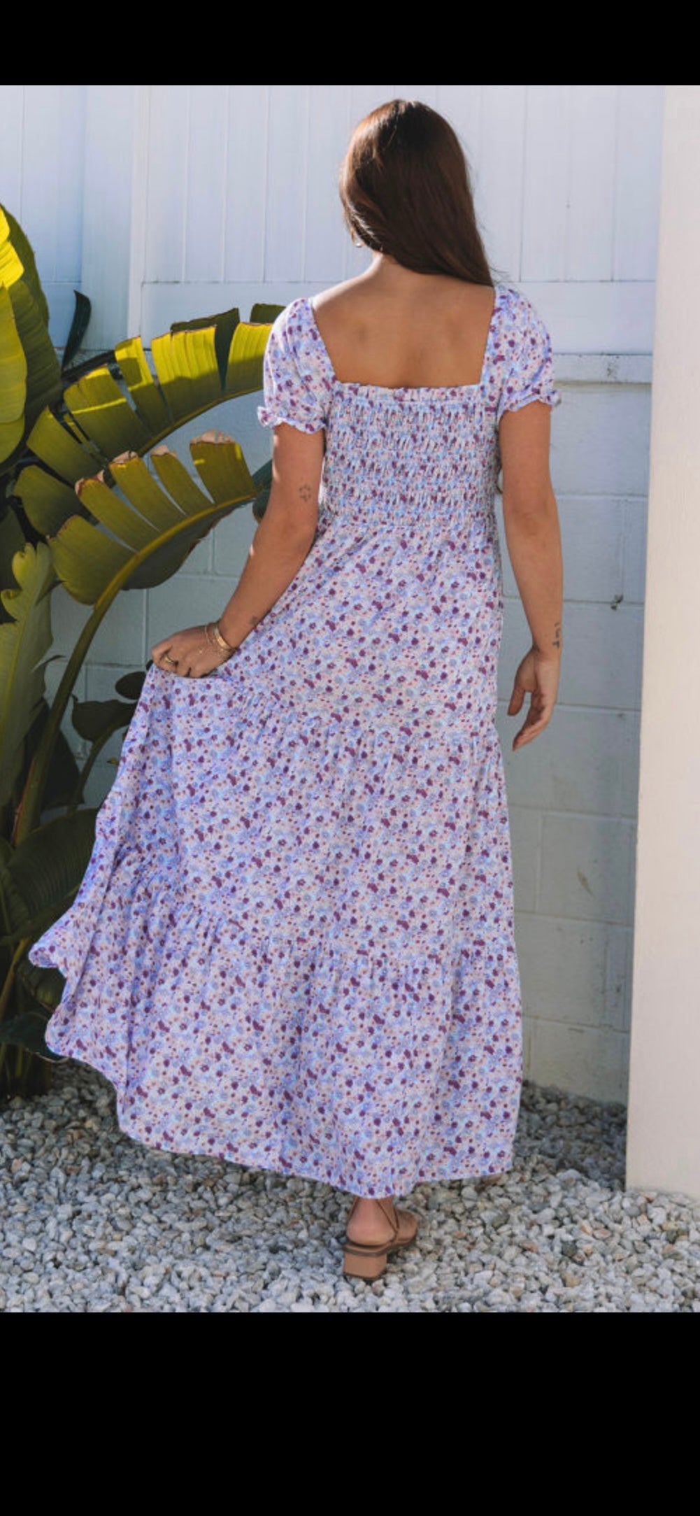 Pretty in Purple Smocked Maxi Dress