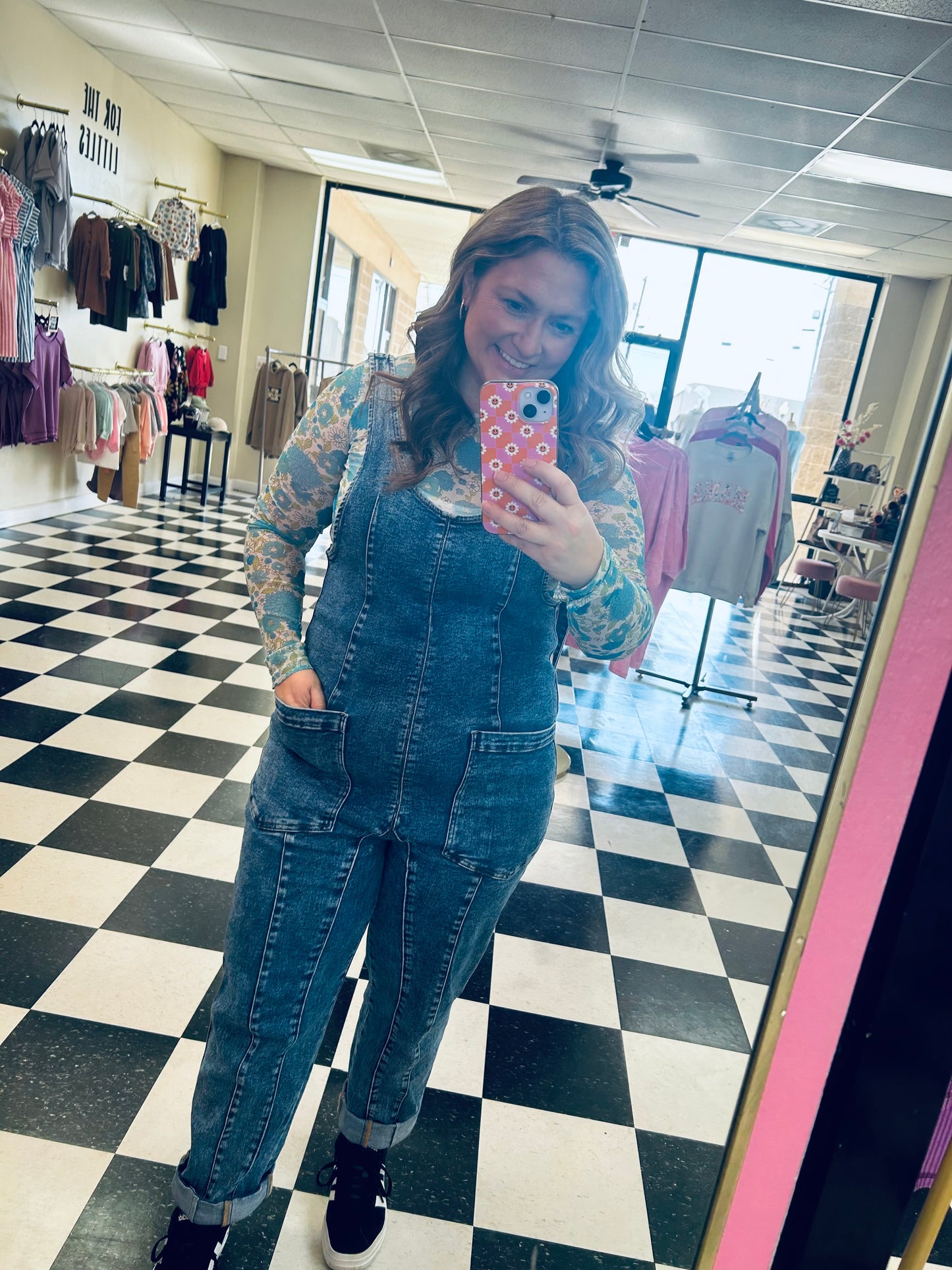 Vintage Mesh Floral Tops