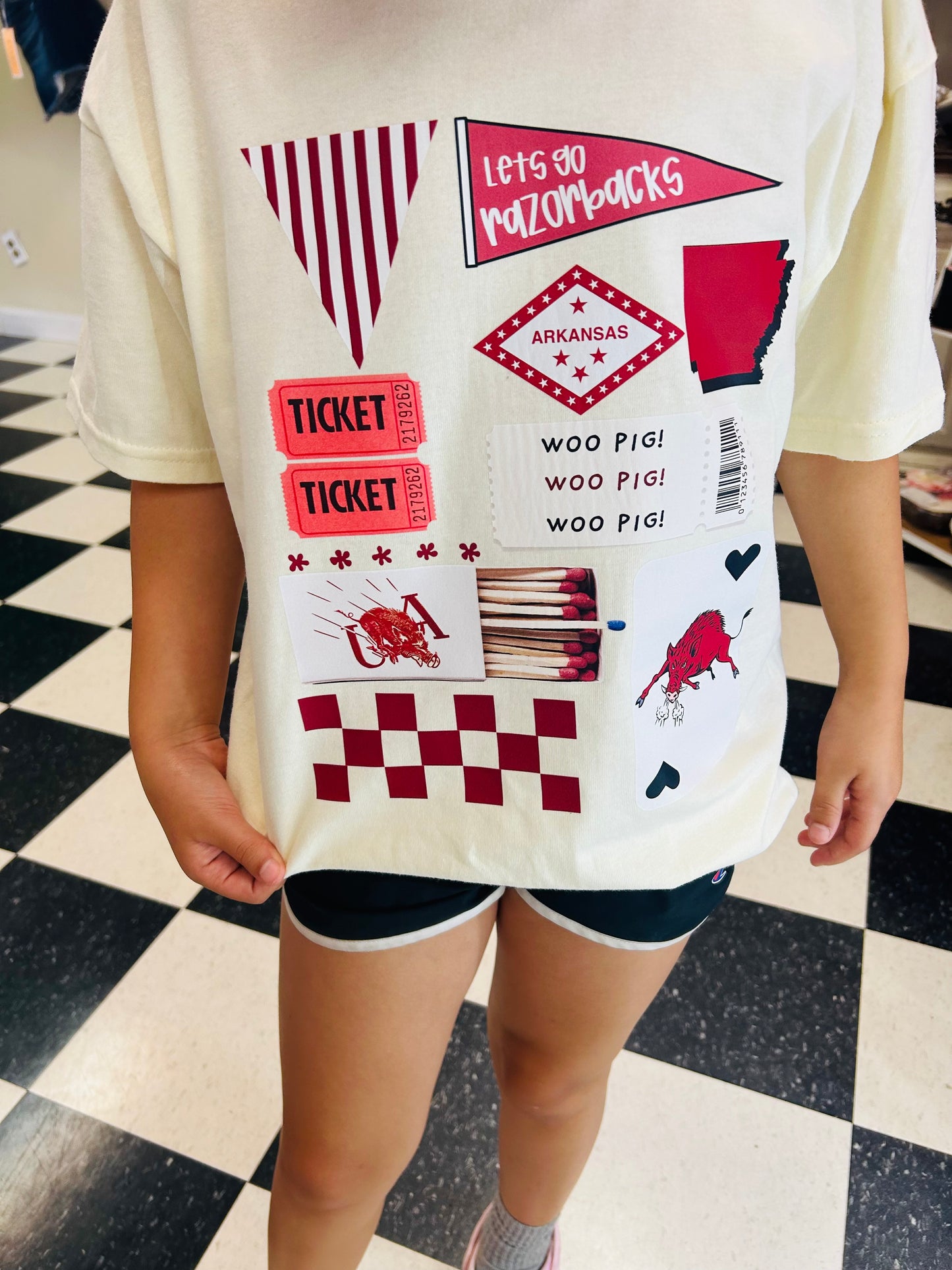 Razorbacks Matchbox Comfort Colors Tee