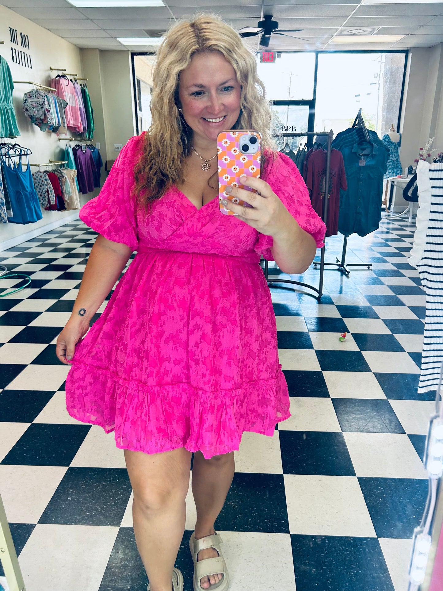 Alexa Fuchsia Dress