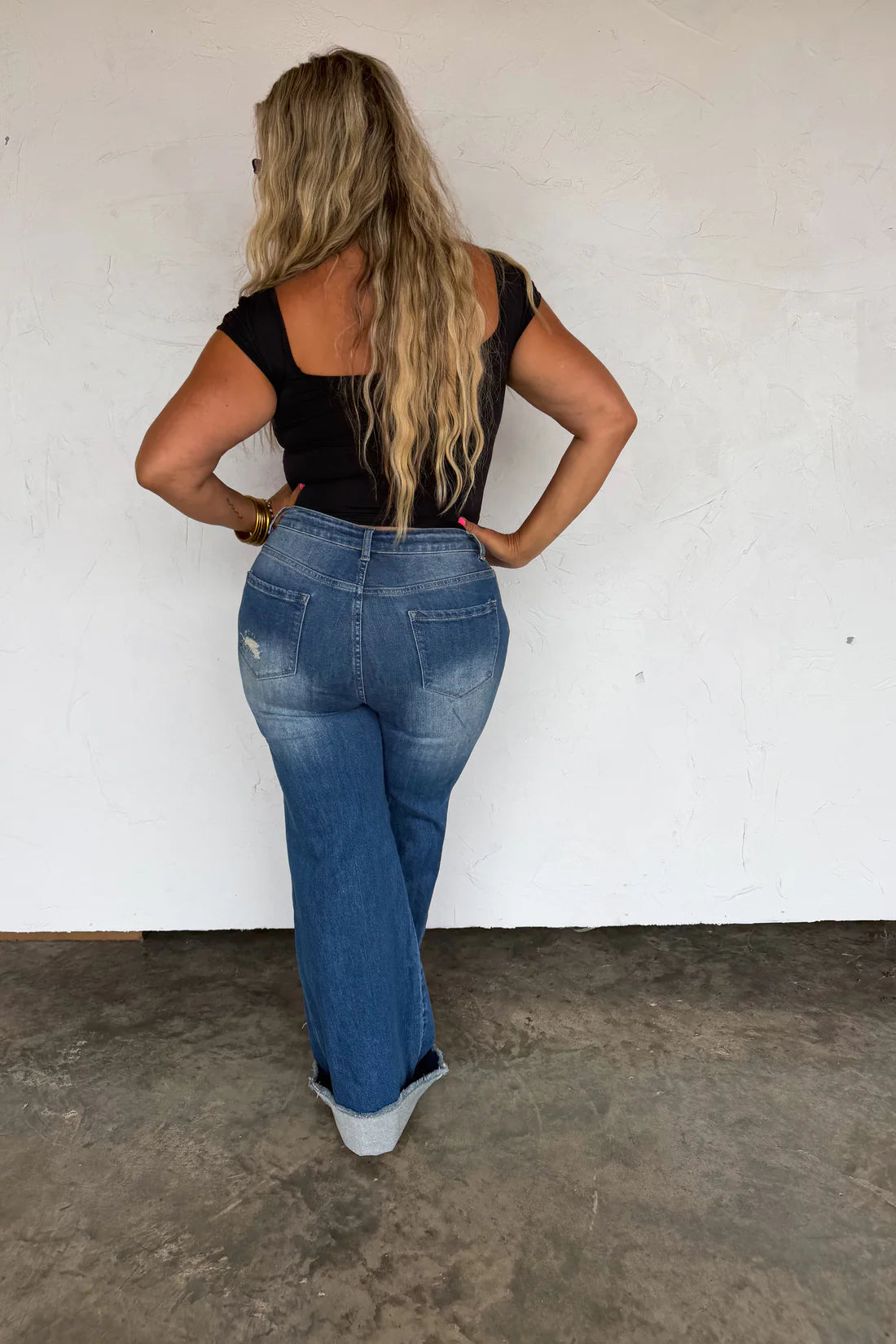 PREORDER- BLAKELEY DISTRESSED DAD JEANS