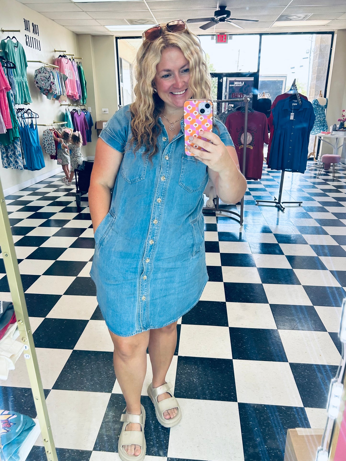Blu Pepper Denim Dress