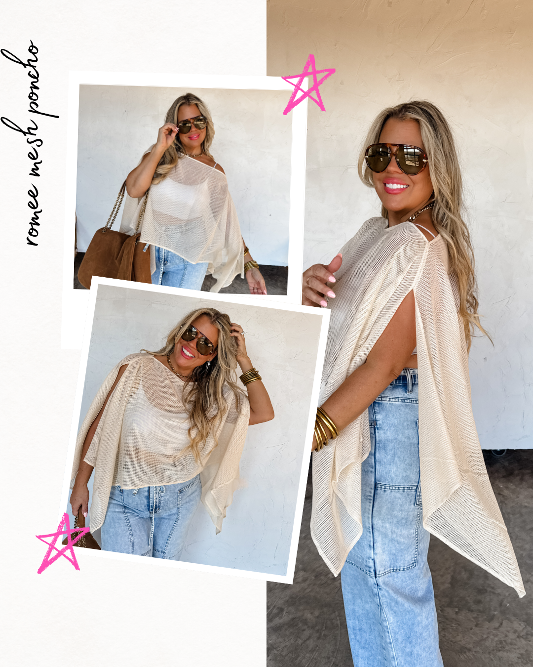 PREORDER- ROMEE MESH PONCHO