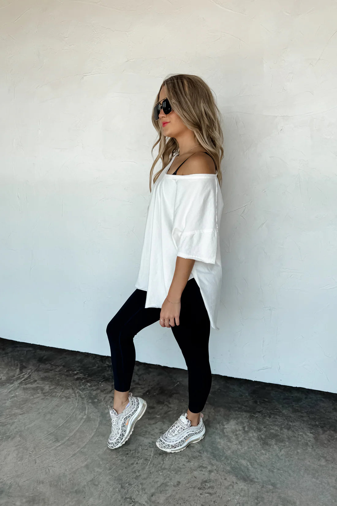 PREORDER- JOEY VNECK WASHED COTTON BOYFRIEND TEE-ETA BEGINNING OF DECEMBER