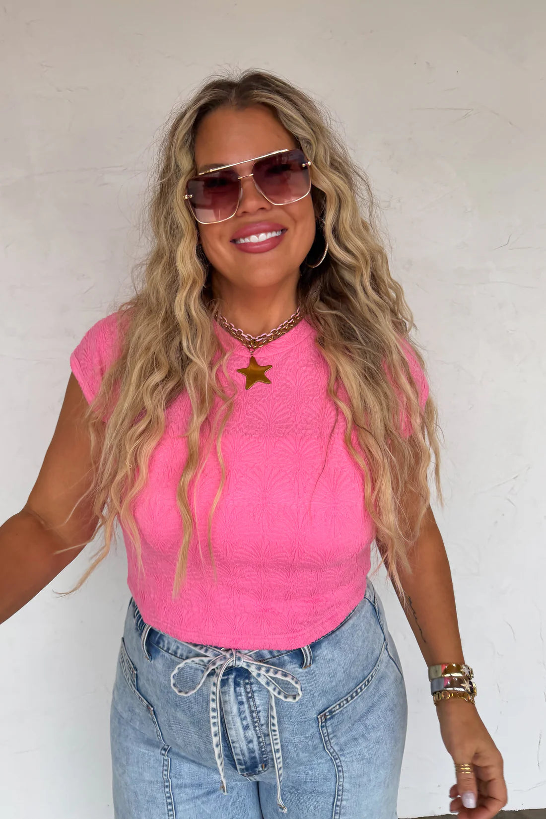 PREORDER- HARLEY CAP SLEEVE BASIC TOP