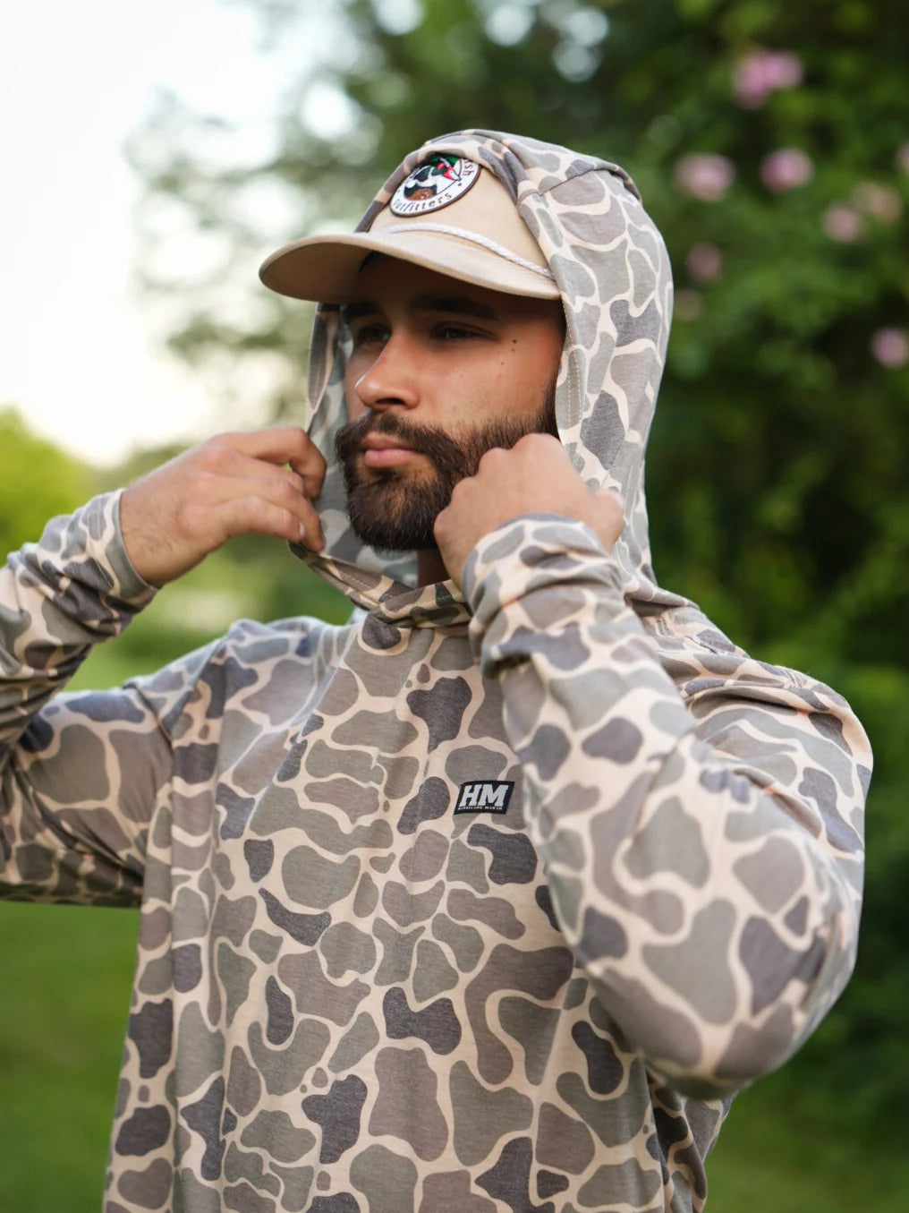THE MIDWEST MARSH CAMO PERFORMANCE HOODIE