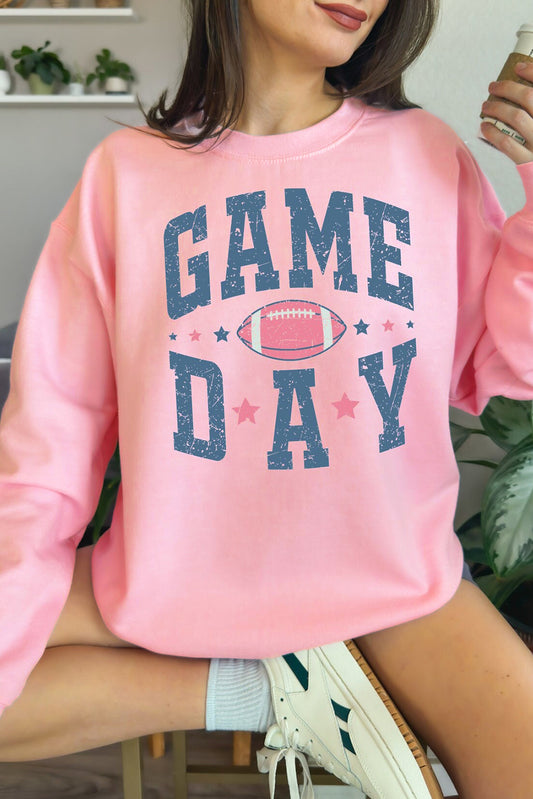 Pink Rugby GAME DAY Graphic Sweatshirt