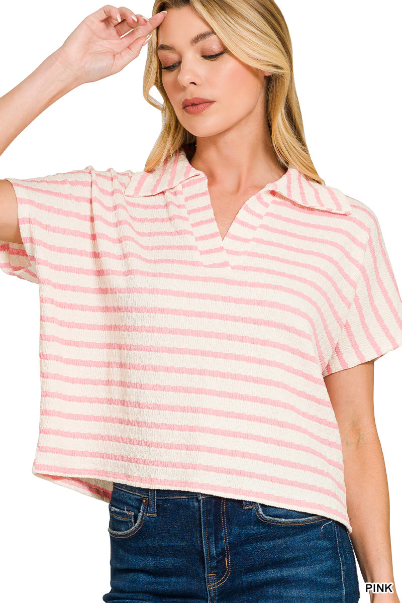 Zenana Striped Top