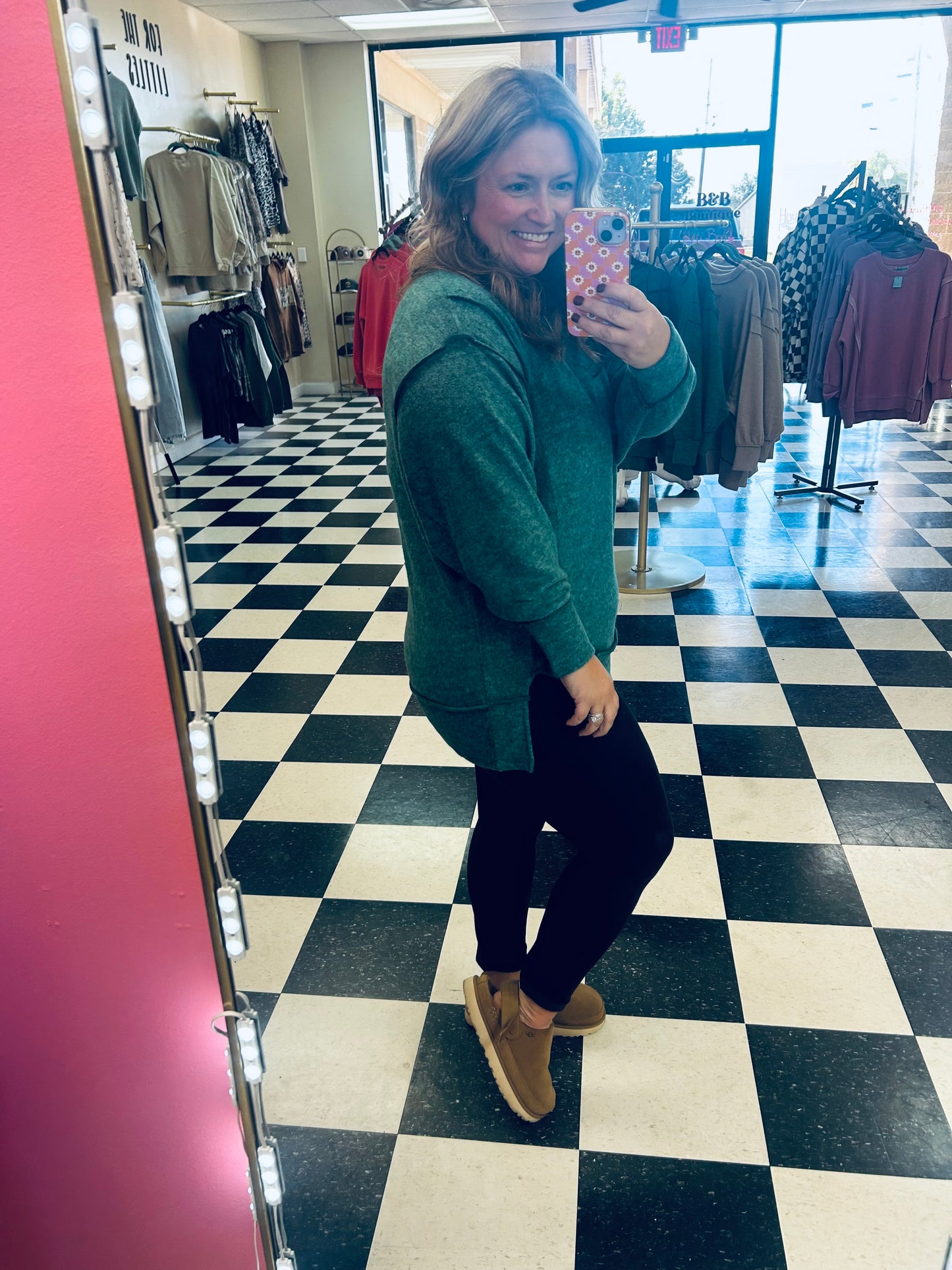 Zenana Hi-Low Fleece Soft Top