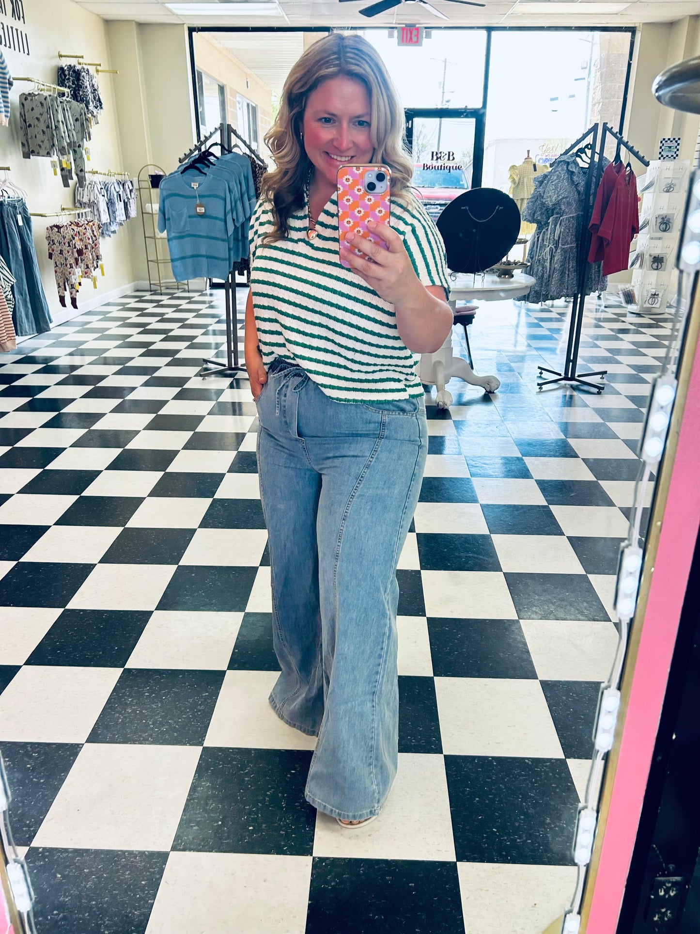 Denim Wide Leg Jeans
