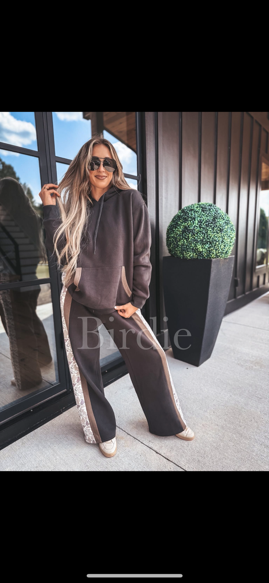 BIRDIE PREORDER Charcoal Hoodie Pant Set ( Sold Individually!) ETA Mid November