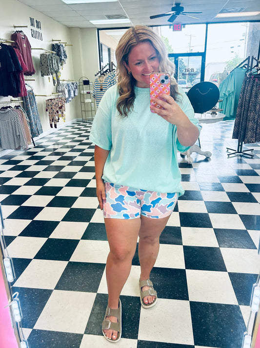 Birdie Spring Duck Camo Biker Shorts