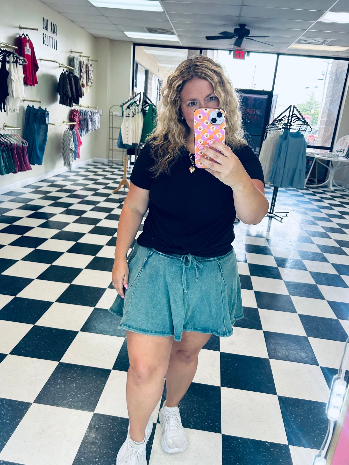 Mineral Wash Skort