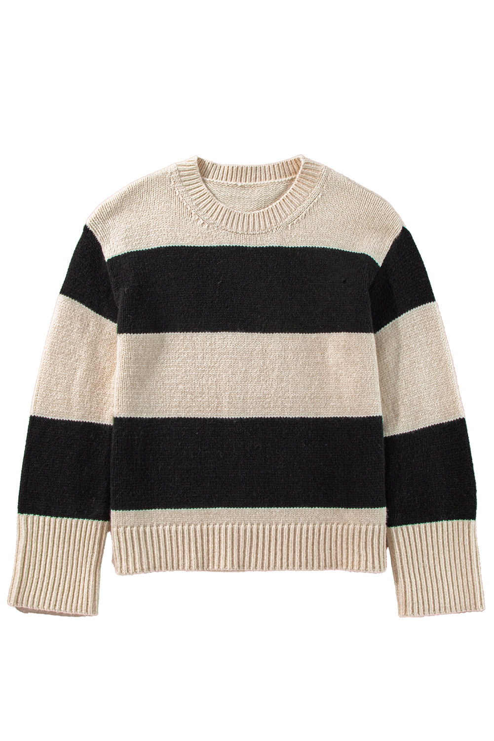 Jet Stream Colorblock Loose Pullover Sweater