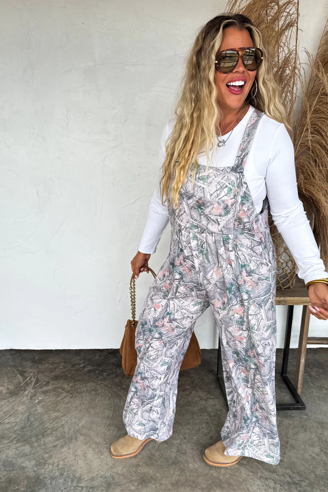 FALL PRINT KARLI OVERALLS