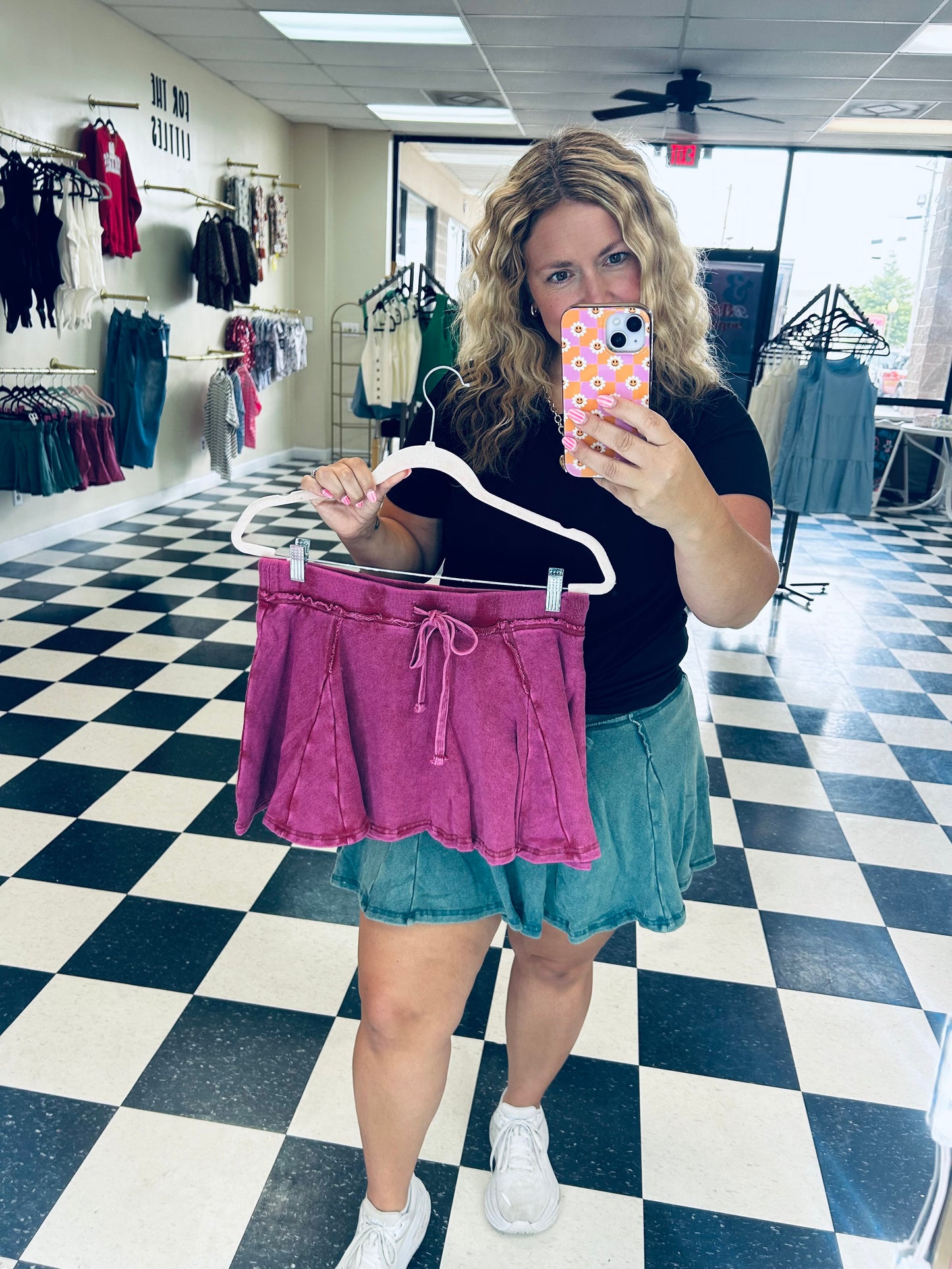 Mineral Wash Skort