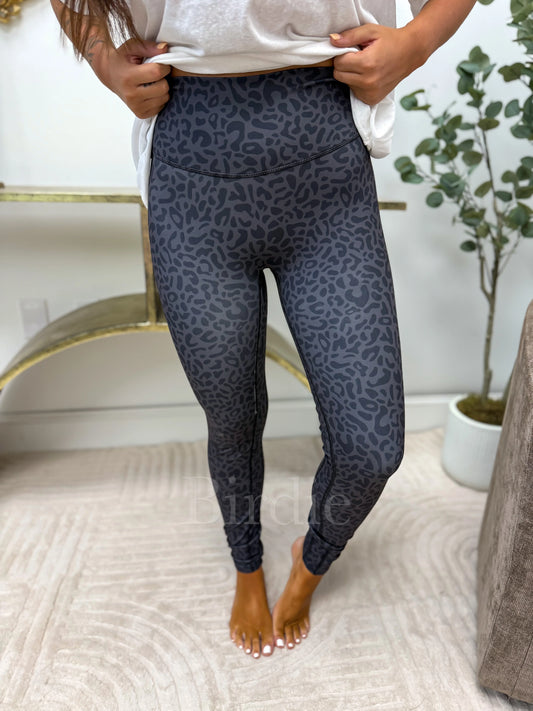 Preorder Birdie Black Leopard Leggings