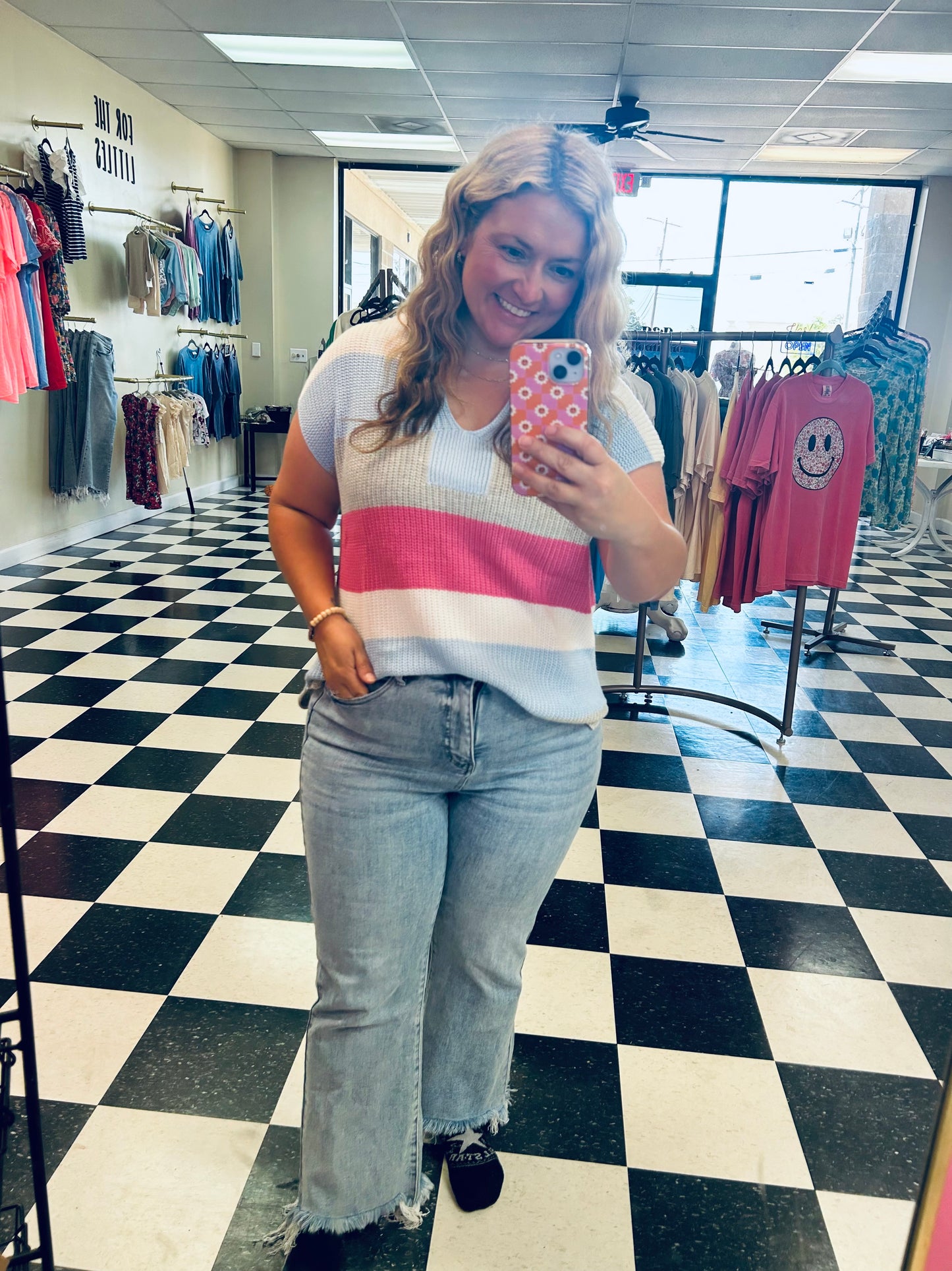 Striped Knit Top
