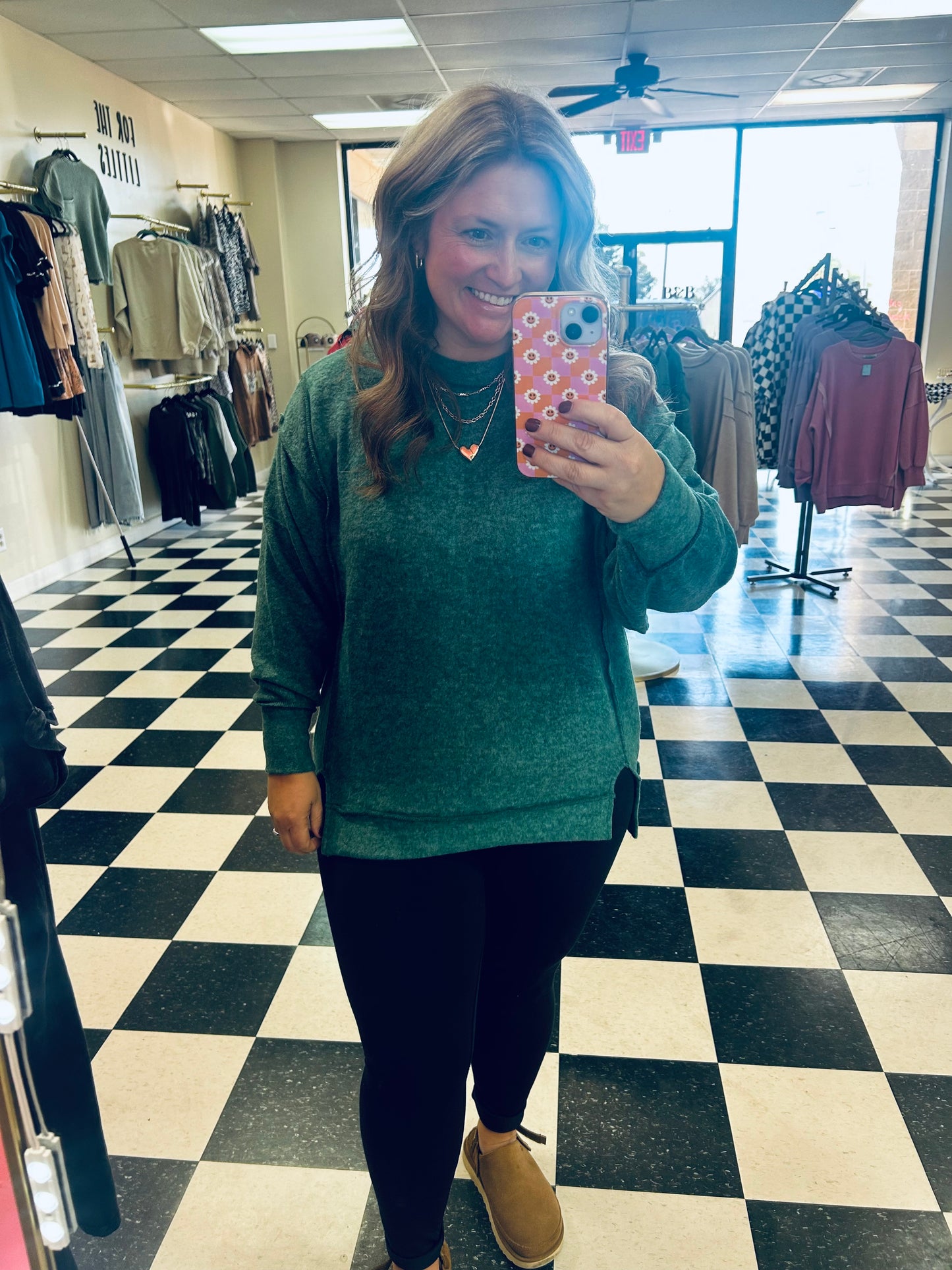 Zenana Hi-Low Fleece Soft Top