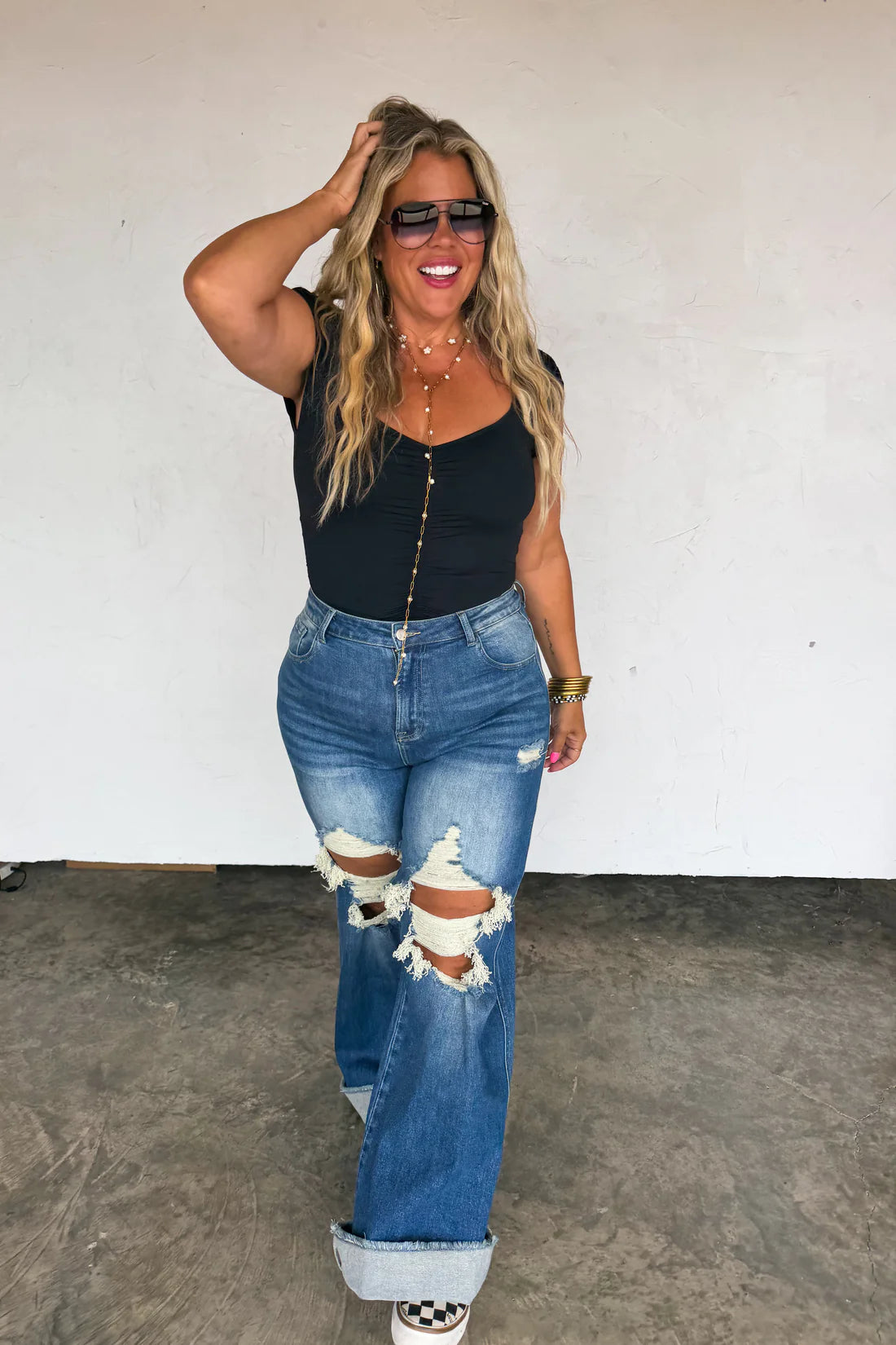 PREORDER- BLAKELEY DISTRESSED DAD JEANS