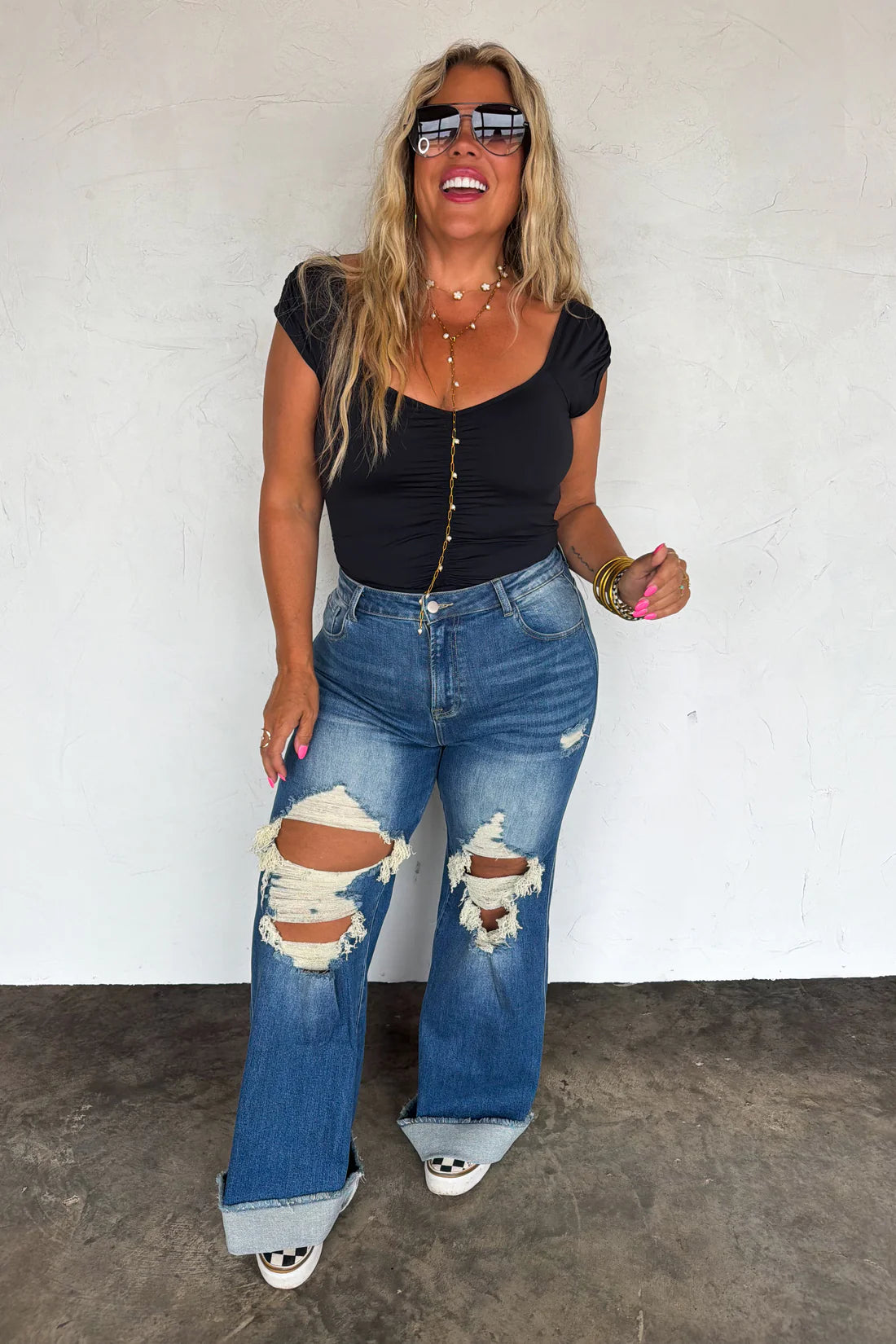PREORDER- BLAKELEY DISTRESSED DAD JEANS
