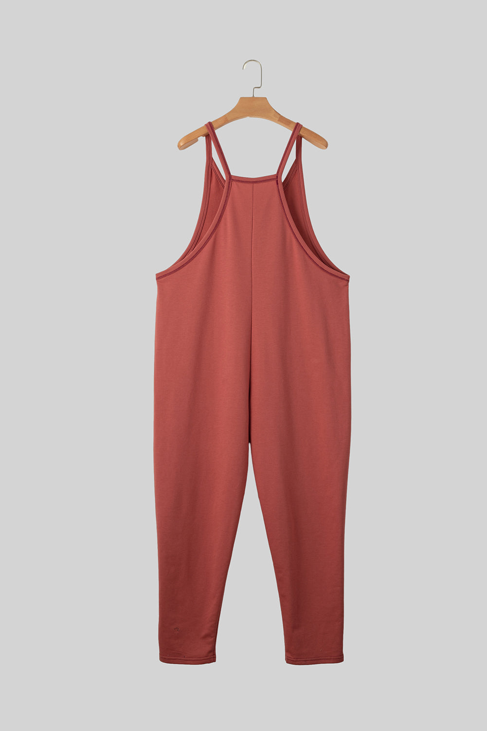 Solid Color Loose Fit Jumpsuit