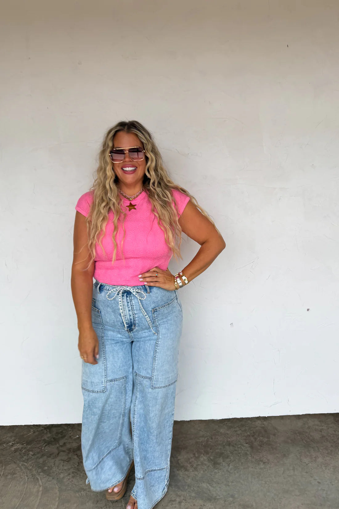 PREORDER- HARLEY CAP SLEEVE BASIC TOP