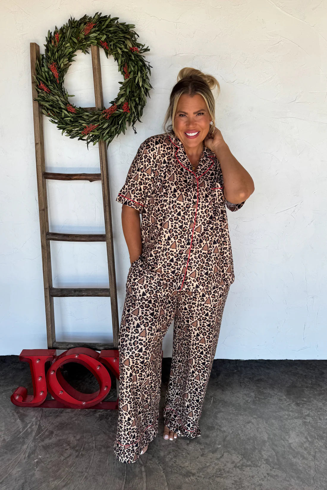 PREORDER- LEOPARD & CHEETAH STAR LUXE PJ SET-ETA MID NOV