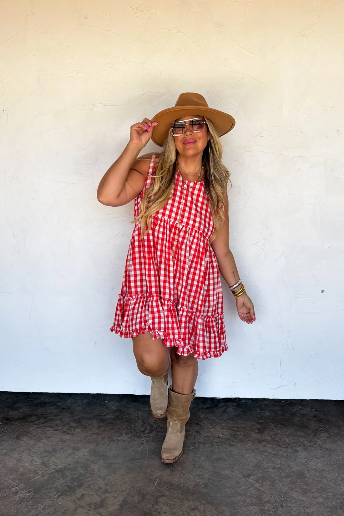 Harvest Gingham Dress