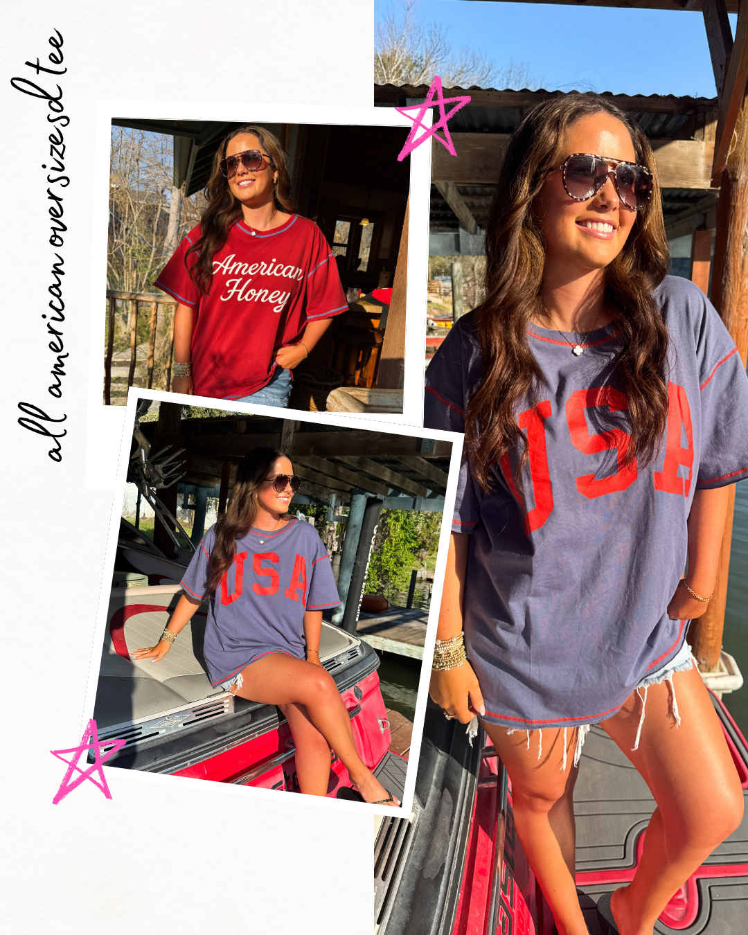 PREORDER- ALL AMERICAN OVERSIZED TEE