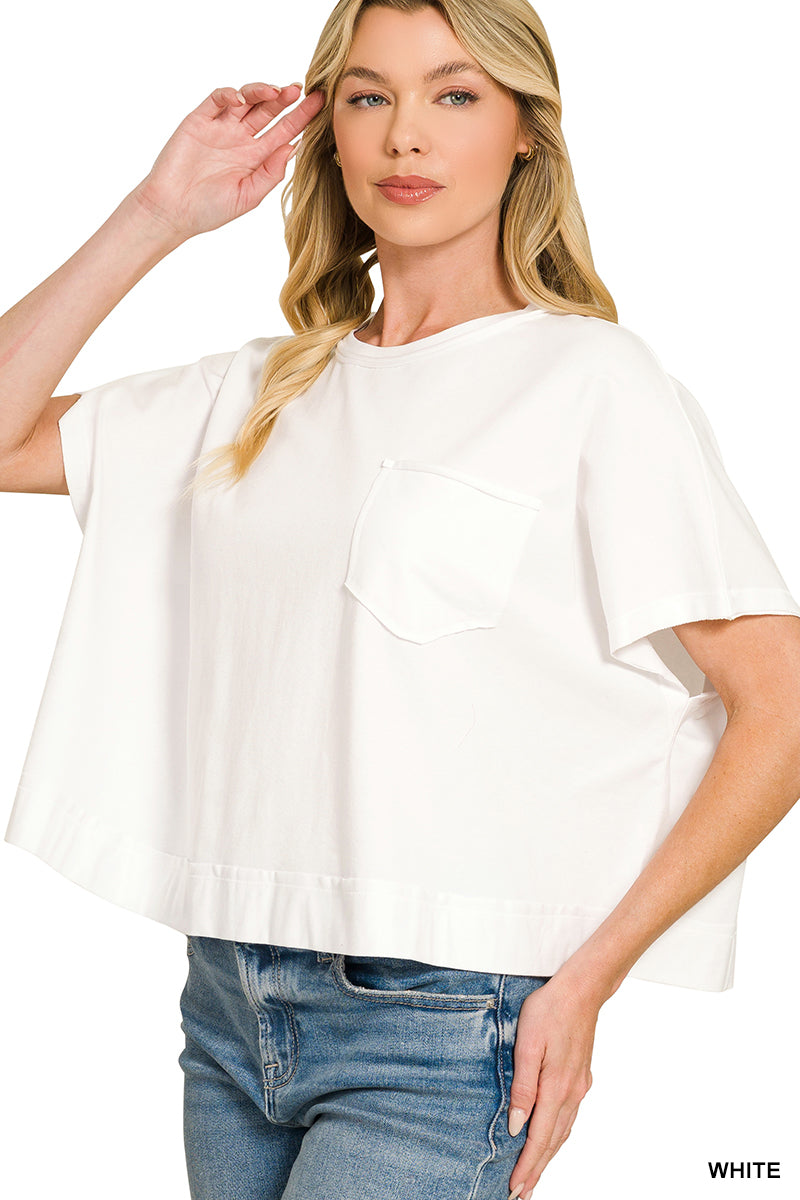 Zenana Boxy Basic Tops