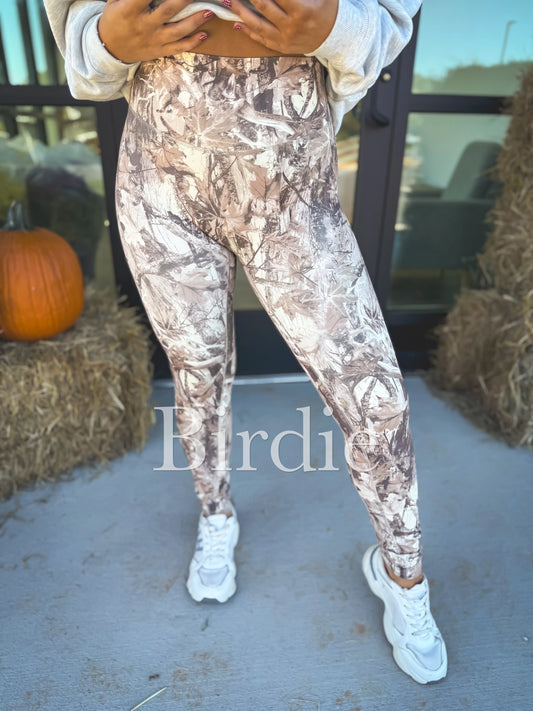 BIRDIE PREORDER Dark Camo Leggings-ETA December