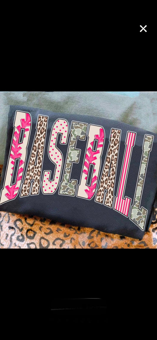 Softball/Baseball Multicolor Comfort Colors Tshirt