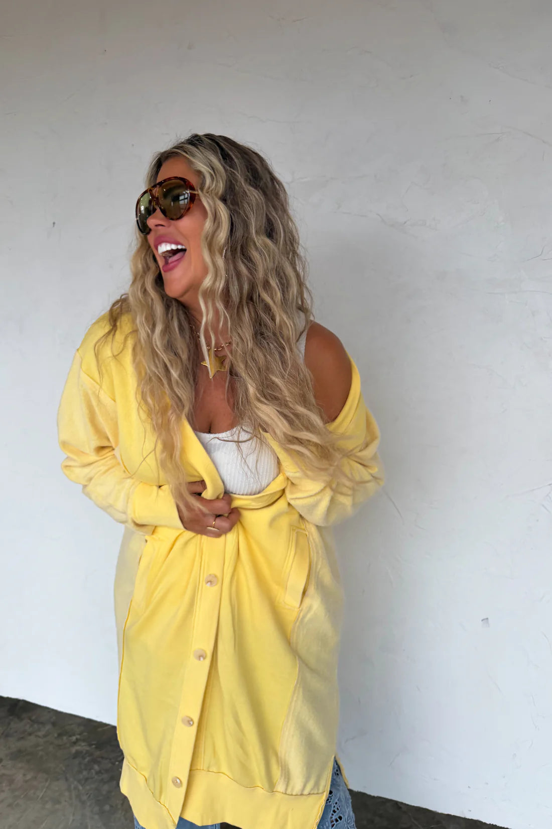 PREORDER- SPRING DESI SWEATSHIRT CARDIGAN