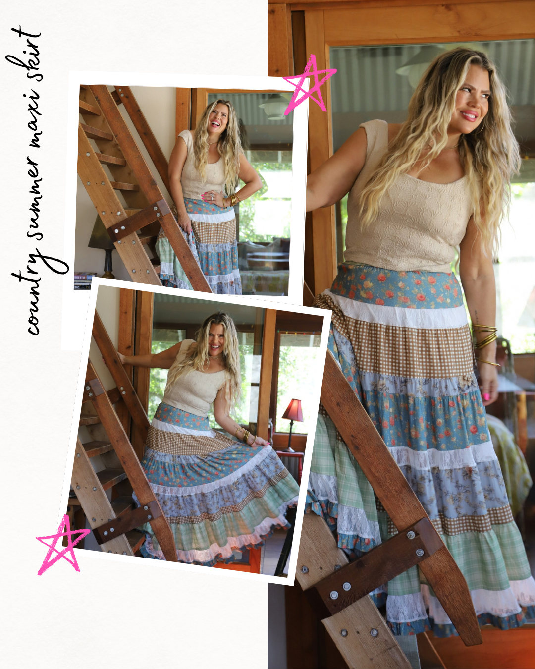 PREORDER- COUNTRY SUMMER MAXI SKIRT