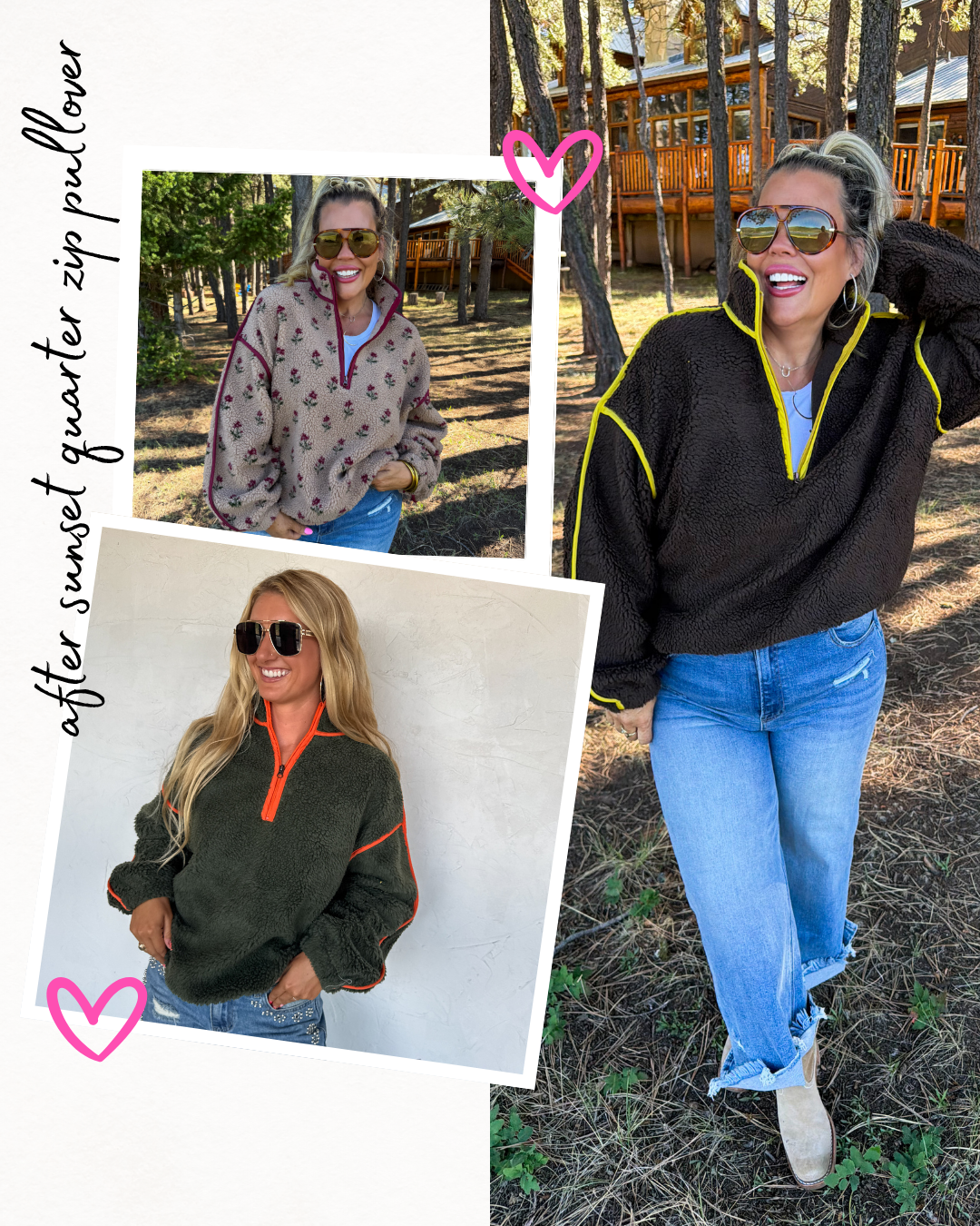 PREORDER- AFTER SUNSET QUARTER ZIP PULLOVER