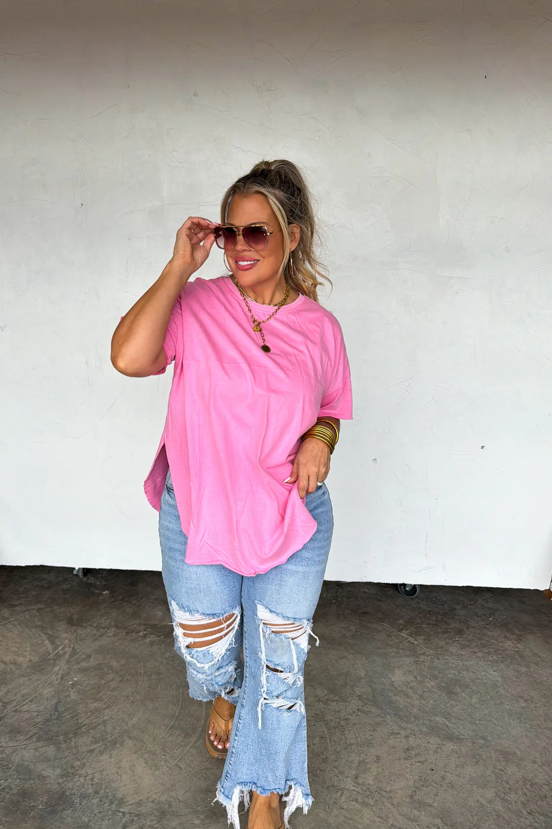 Preorder-Joey Spring Washed Cotton Boyfriend Tees